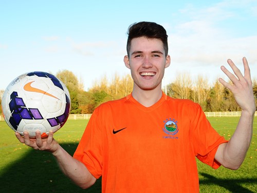 youth cup - 2nd round - image gallery 4 Goal Hero and Man of Match Paul Smith with Match Ball.jpeg