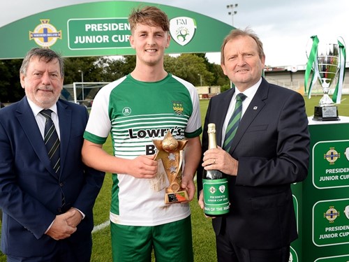 Donal Conway and David Martin with man of the match Shane Ryan.jpg