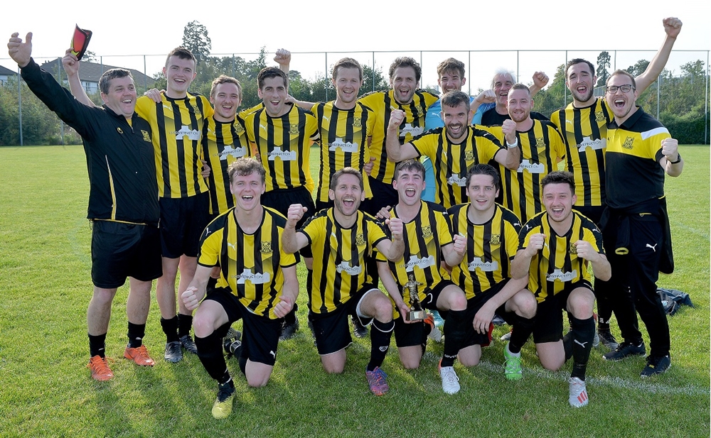 Caledon Rovers celebrate their 3-2 victory over Tullymore Swifts.jpg