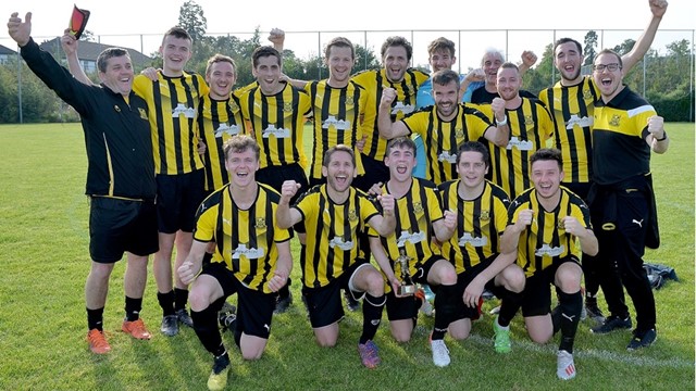 Caledon Rovers celebrate their 3-2 victory over Tullymore Swifts.jpg 
