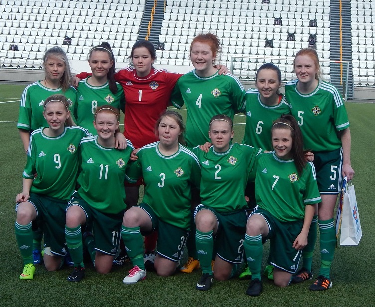 Northern Ireland Under 16 Girls Development squad April 2015