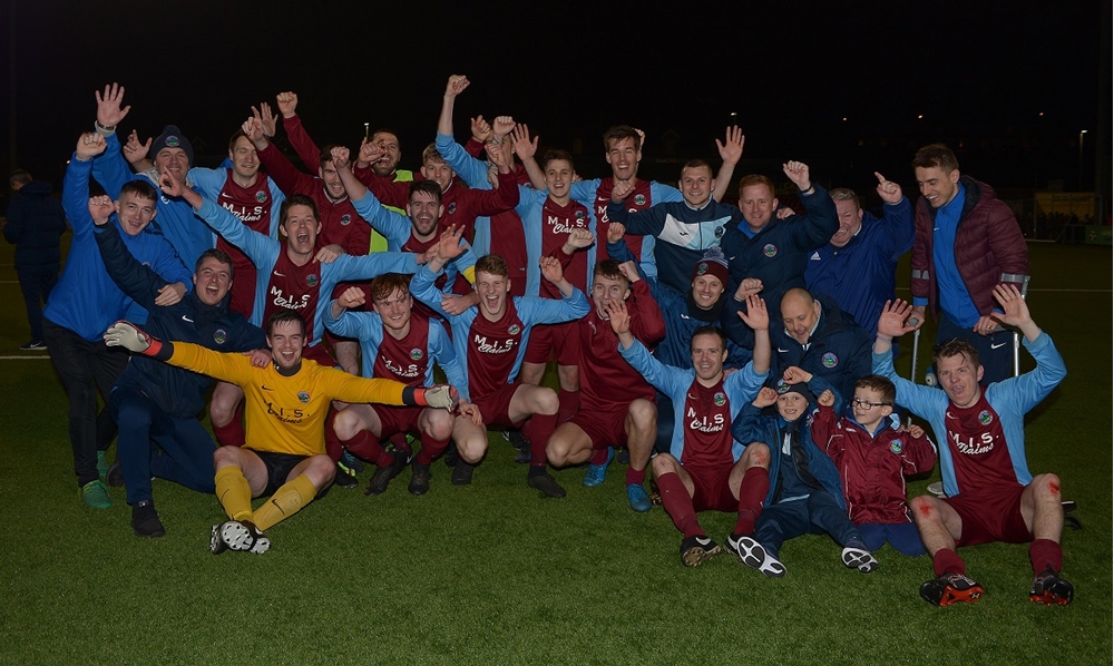 Greenisland celebrate booking place in Junior Cup Final.jpg