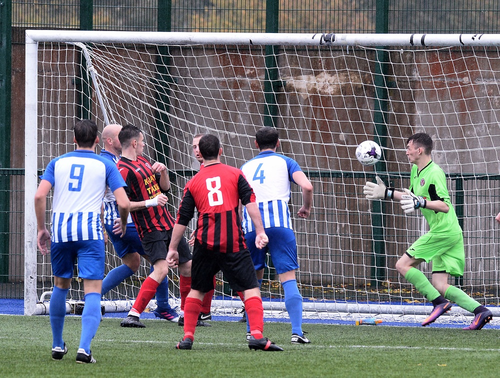 Bangor Rangers' opening goal.jpg