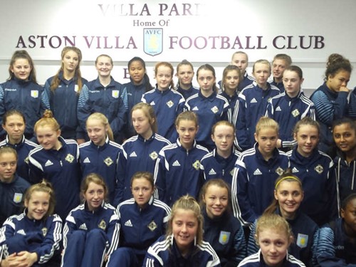 Aston Villa Girls Academy visit - Oct 2014