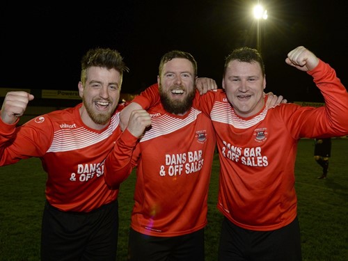 Bessbrook's scorers Ryan O'Hare, Conor Giles and Declan Monaghan.jpg (1)