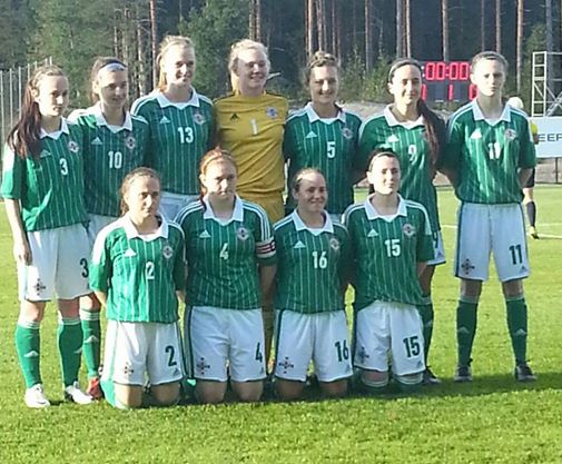 NI U19 women v Georgia - sept 2014