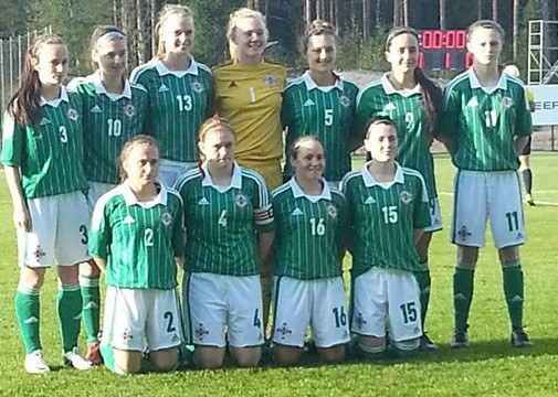 NI U19 women v Georgia - sept 2014 