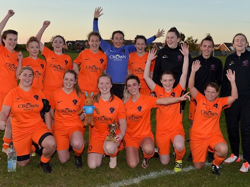 Carnmoney Ladies celebrate their 7-0 victory.jpg