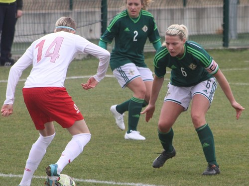 Ashley Hutton Hayley Crackle Poland v NI March 2015