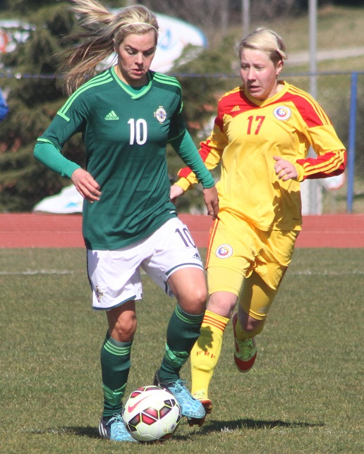 Aoife Lennon NI Women vs Romania 6.3.15