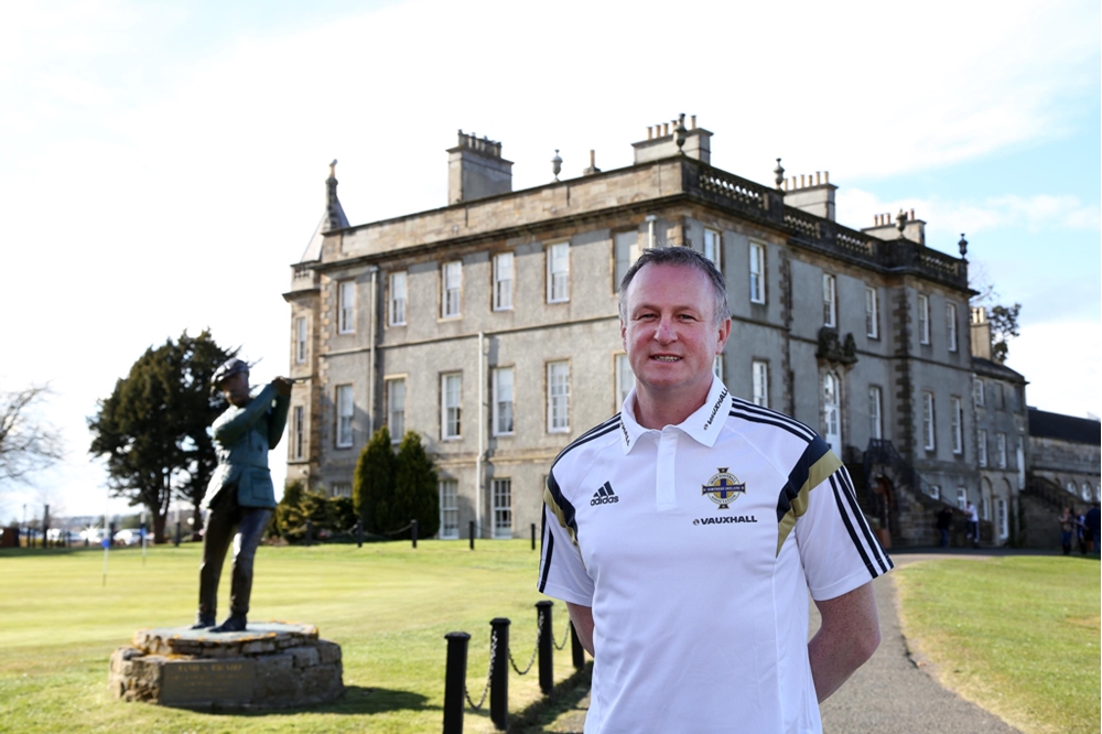 NI press conference pre Scotland - Mar 2015 NI press conference pre Scotland - Mar 2015