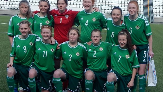 Northern Ireland Under 16 Girls Development squad April 2015 
