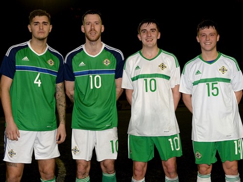 Goal Scorers EAST (Green) 4 Jordan Morrison Nathan O'Neill and WEST (White) Kyle Aiken Dylan McCorkell (002).jpg