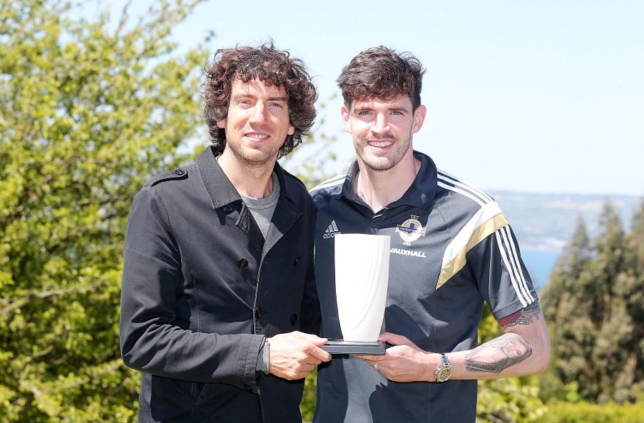 Gary Lightbody Kyle Lafferty June 2015