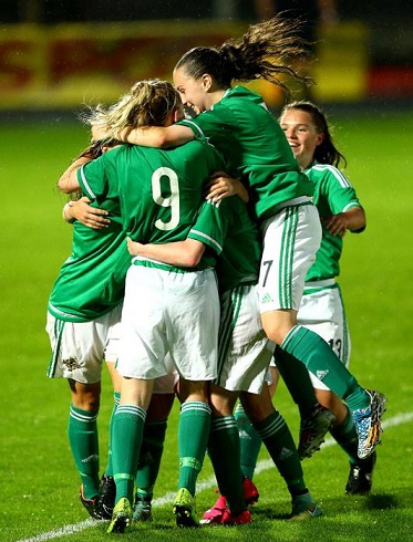 NI U17 women v Hungary September 2015