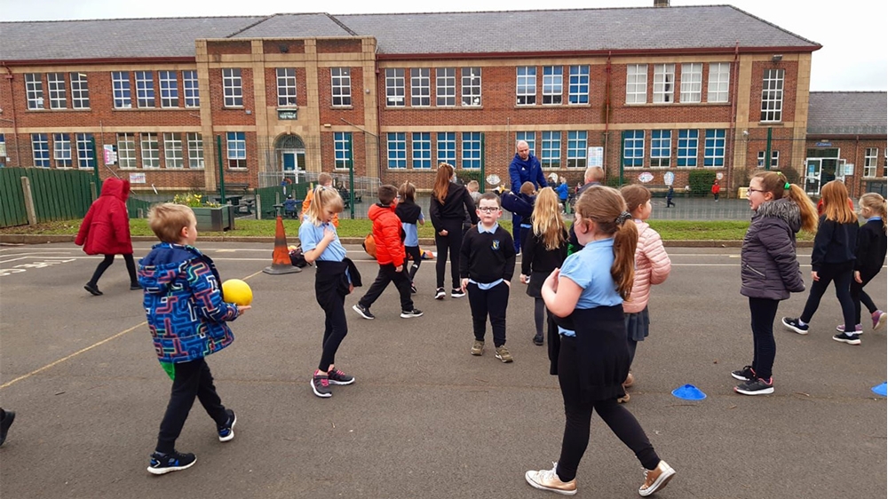 Kids at Carrick Primary in Lurgan take part in the Schools Sports Programme.jpg