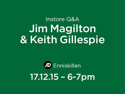 Jim Magilton and Keith Gillespie JD Enniskillen 1
