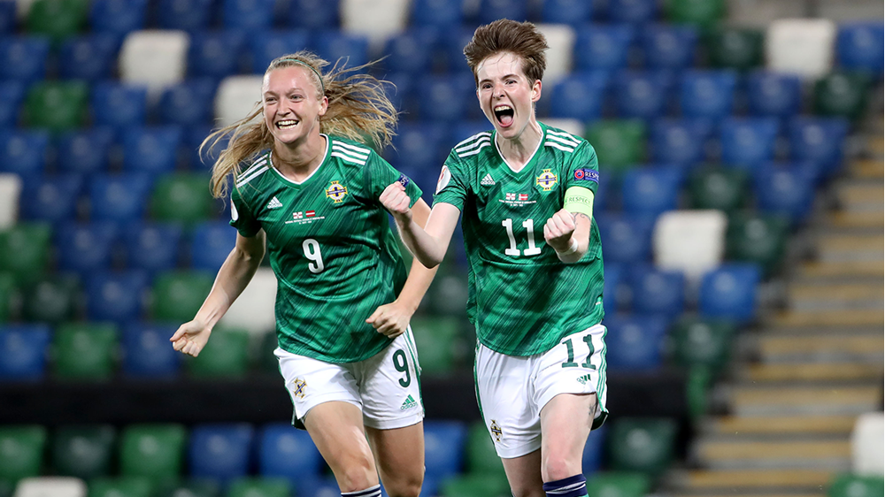 Kirtsy McGuinness celebration.png Kirtsy McGuinness celebration.png