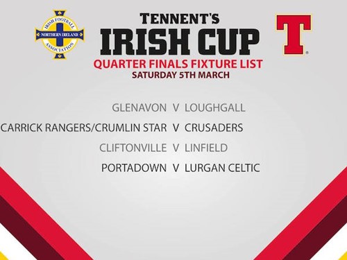 irish cup 2016 quarter final fixtures