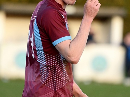 Kyle McCrory celebrates after completing his hattrick.jpg