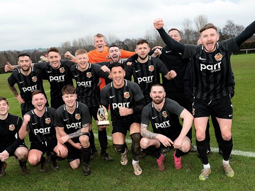 East Belfast celebrate their 6-0 victory over Ballymacash Rangers.jpg (1)