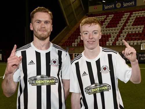 Bangor YM scorers Sam Howell and Billy Cassells.jpg