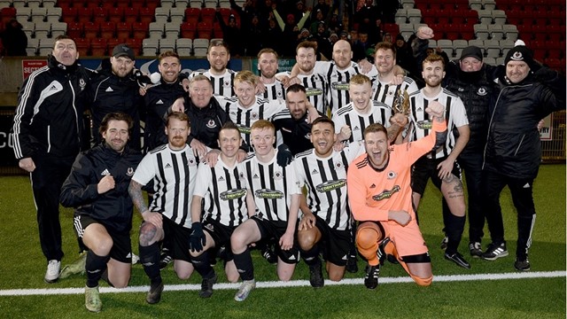 Bangor YM celebrate their victory.jpg 