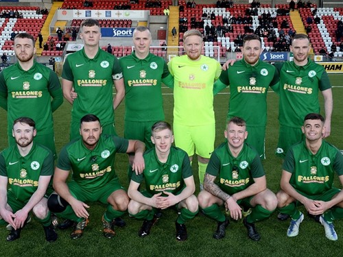 Crumlin Star II starting XI.jpg