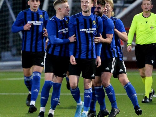 Marc McConnell celebrates equalising for Armagh.jpg