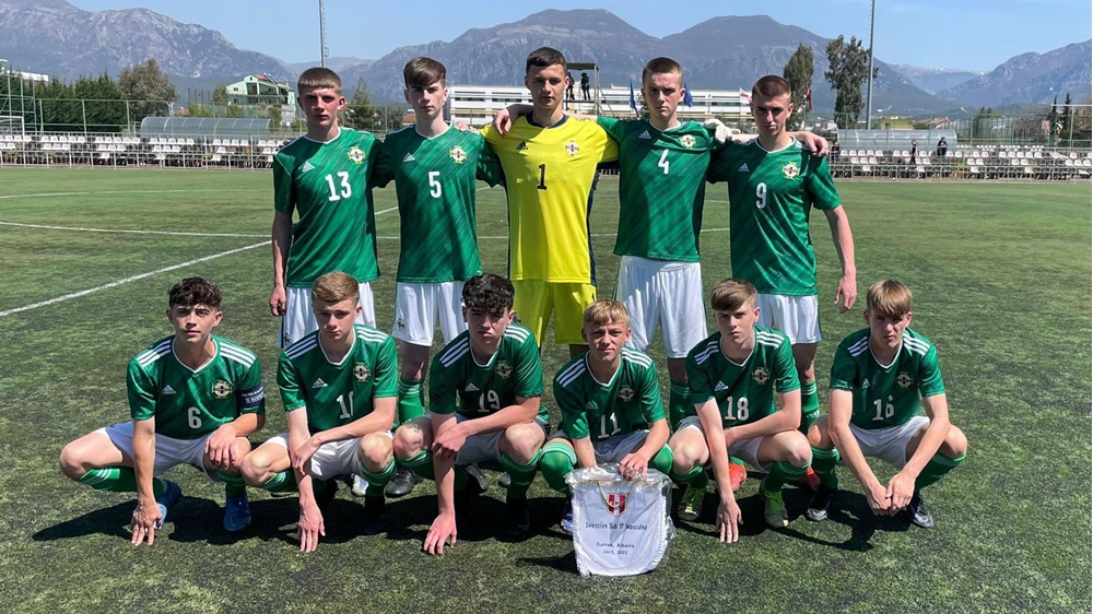 Northern Ireland snatch last gasp win against Peru in UEFA U16 tournament.jpg Northern Ireland snatch last gasp win against Peru in UEFA U16 tournament.jpg