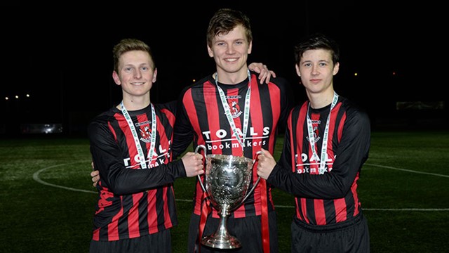 CrusadersColts-YouthCupWinners2016-Goal Scorers Ross Holden,(1) Cameron Stewart (1) and Brandon Doyle (2).jpg 