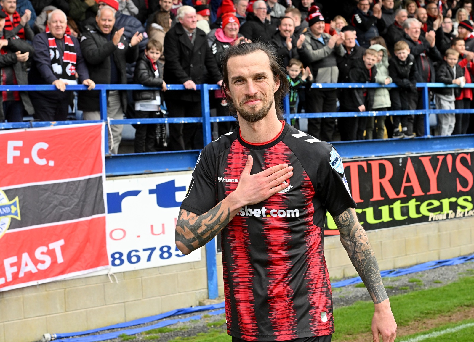 Crusaders reach Irish Cup final thanks to Caddell s