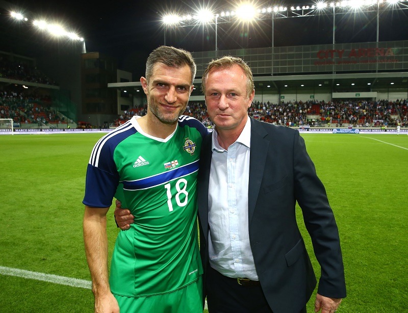 Aaron Hughes and Michael O'Neill.jpg Aaron Hughes and Michael O'Neill.jpg