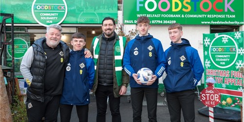 Local foodbank gets festive visit from JD Academy pl... - Vimarsana News